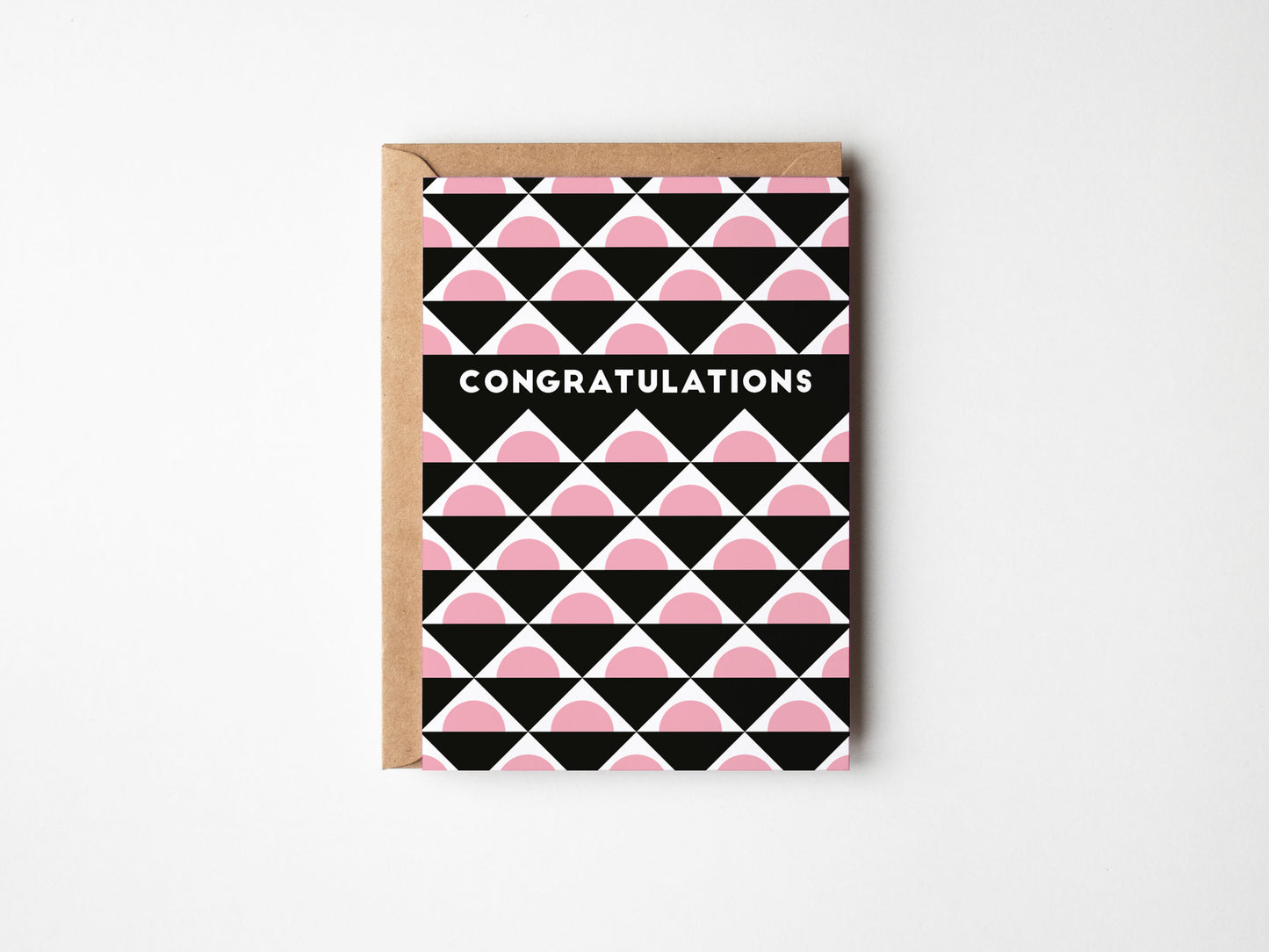 SECONDS: Congratulations Pink & Black Card